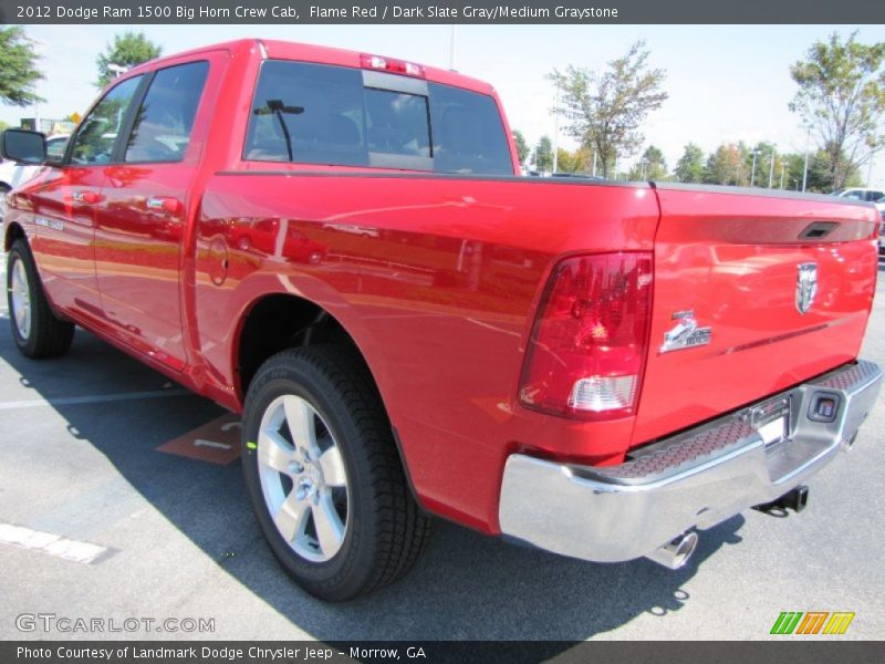 Flame Red / Dark Slate Gray/Medium Graystone 2012 Dodge Ram 1500 Big Horn Crew Cab