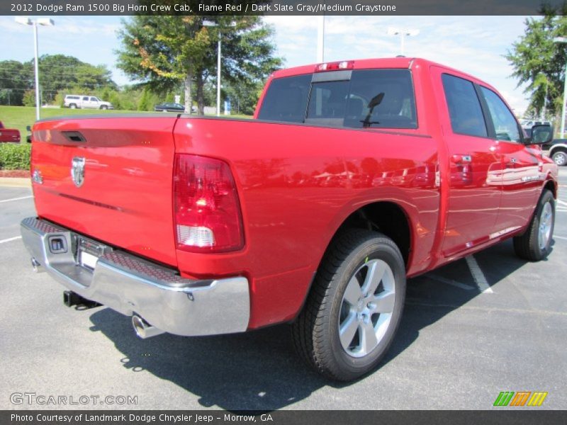 Flame Red / Dark Slate Gray/Medium Graystone 2012 Dodge Ram 1500 Big Horn Crew Cab