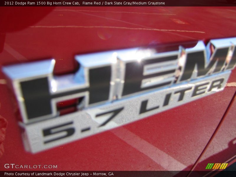 Flame Red / Dark Slate Gray/Medium Graystone 2012 Dodge Ram 1500 Big Horn Crew Cab