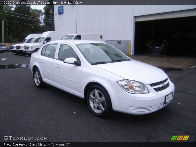 Summit White / Gray 2010 Chevrolet Cobalt LT Sedan