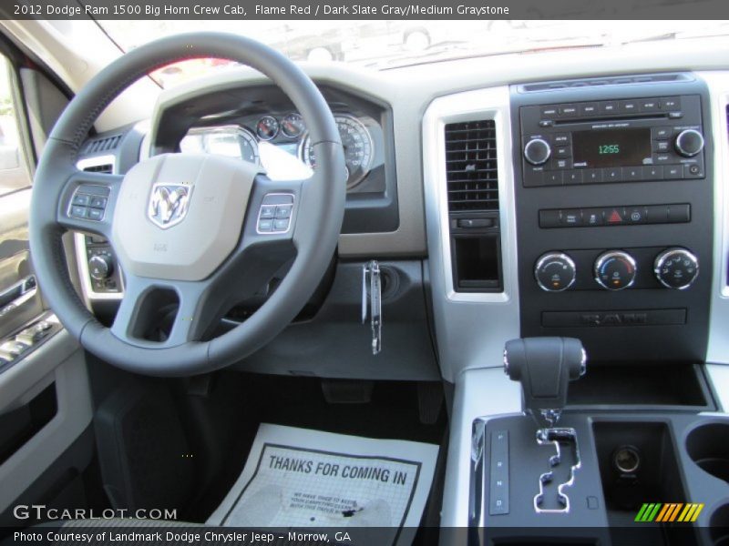 Dashboard of 2012 Ram 1500 Big Horn Crew Cab