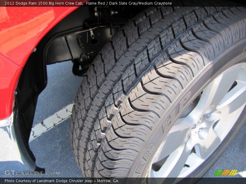 Flame Red / Dark Slate Gray/Medium Graystone 2012 Dodge Ram 1500 Big Horn Crew Cab