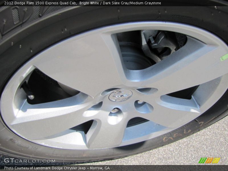 Bright White / Dark Slate Gray/Medium Graystone 2012 Dodge Ram 1500 Express Quad Cab