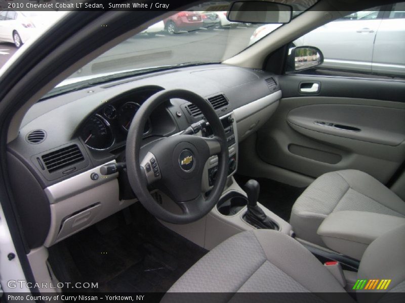 Summit White / Gray 2010 Chevrolet Cobalt LT Sedan