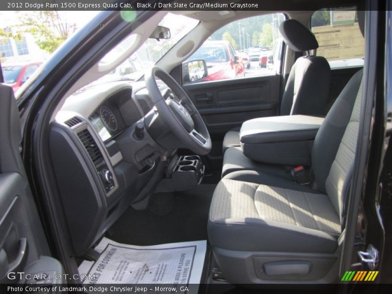  2012 Ram 1500 Express Quad Cab Dark Slate Gray/Medium Graystone Interior