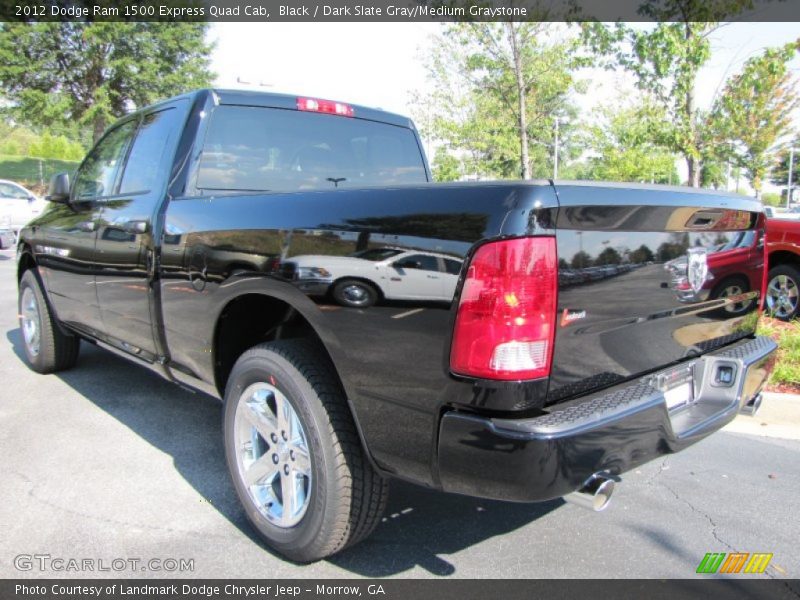 Black / Dark Slate Gray/Medium Graystone 2012 Dodge Ram 1500 Express Quad Cab