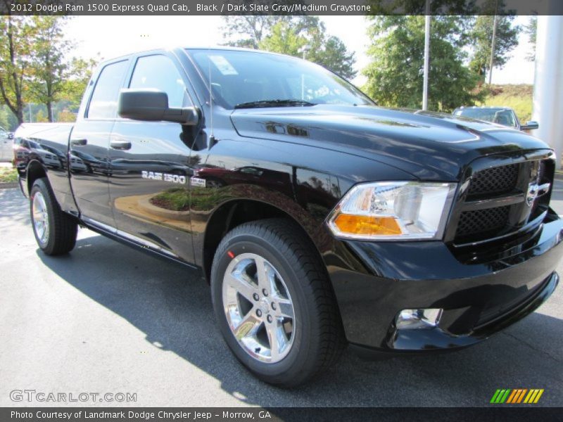 Black / Dark Slate Gray/Medium Graystone 2012 Dodge Ram 1500 Express Quad Cab