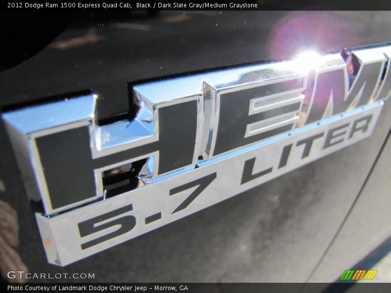 Black / Dark Slate Gray/Medium Graystone 2012 Dodge Ram 1500 Express Quad Cab
