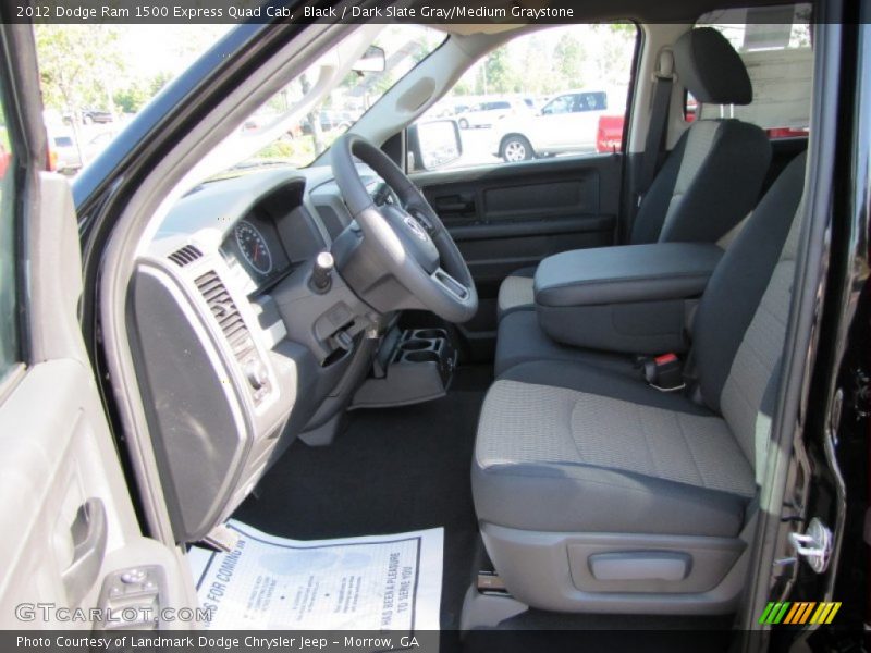 Black / Dark Slate Gray/Medium Graystone 2012 Dodge Ram 1500 Express Quad Cab