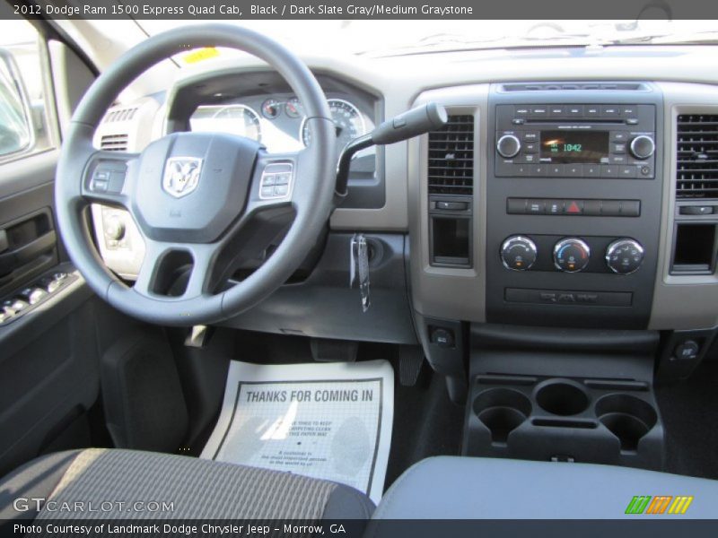 Black / Dark Slate Gray/Medium Graystone 2012 Dodge Ram 1500 Express Quad Cab