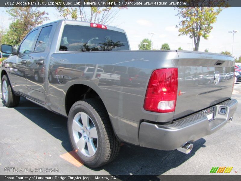 Mineral Gray Metallic / Dark Slate Gray/Medium Graystone 2012 Dodge Ram 1500 Express Quad Cab