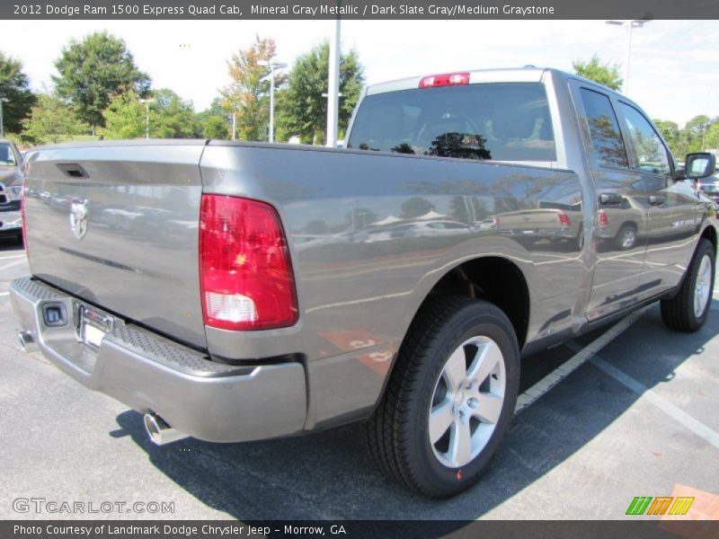 Mineral Gray Metallic / Dark Slate Gray/Medium Graystone 2012 Dodge Ram 1500 Express Quad Cab