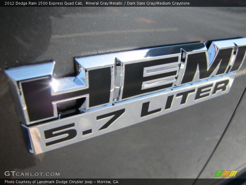 Mineral Gray Metallic / Dark Slate Gray/Medium Graystone 2012 Dodge Ram 1500 Express Quad Cab