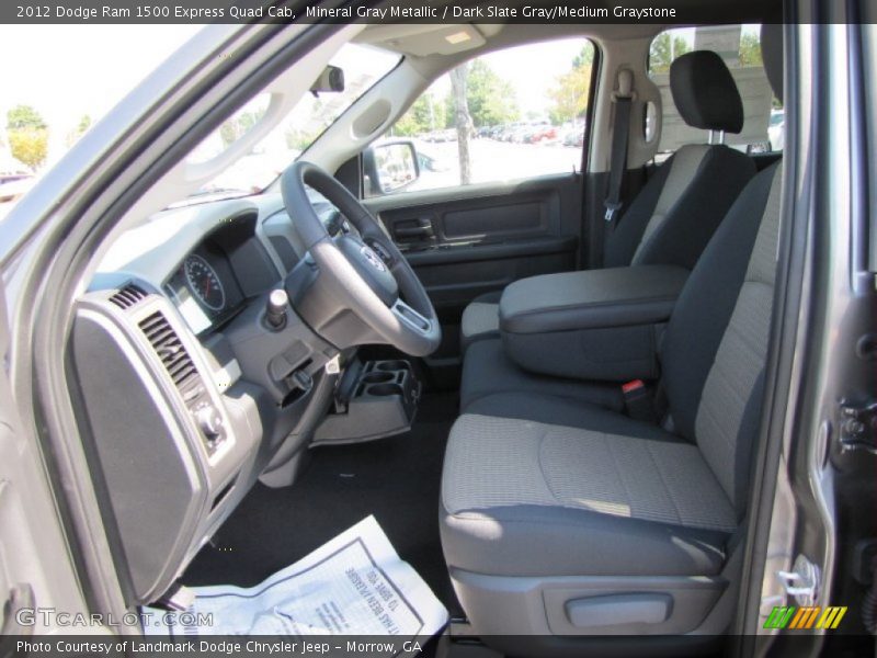  2012 Ram 1500 Express Quad Cab Dark Slate Gray/Medium Graystone Interior