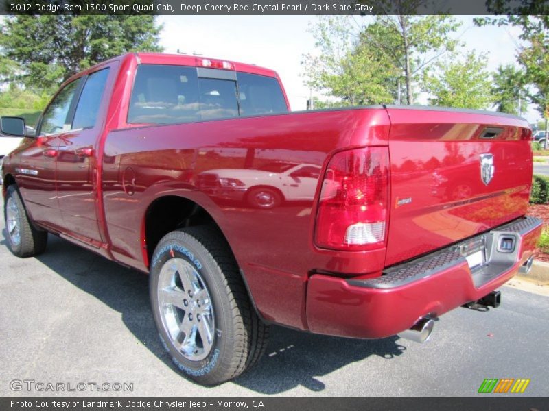 Deep Cherry Red Crystal Pearl / Dark Slate Gray 2012 Dodge Ram 1500 Sport Quad Cab