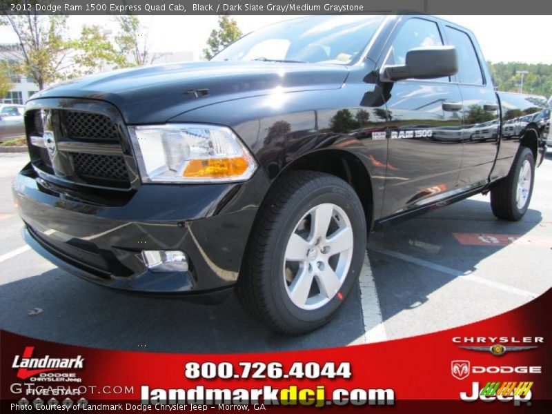 Black / Dark Slate Gray/Medium Graystone 2012 Dodge Ram 1500 Express Quad Cab