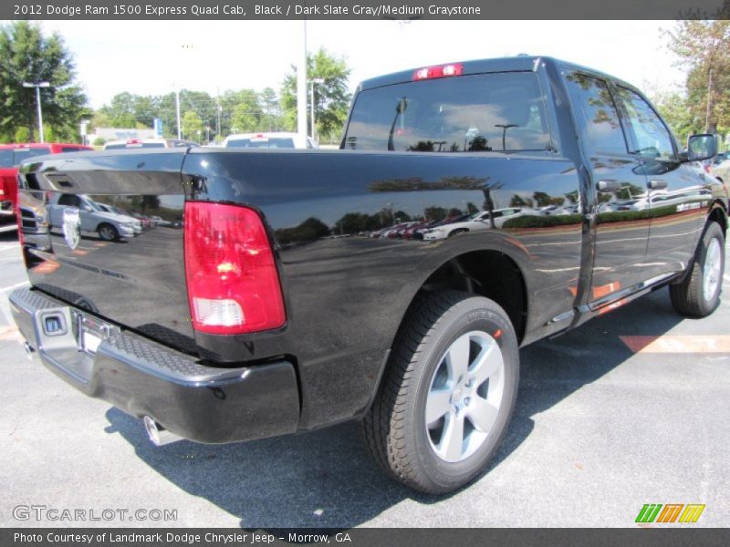 Black / Dark Slate Gray/Medium Graystone 2012 Dodge Ram 1500 Express Quad Cab