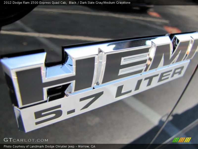 Black / Dark Slate Gray/Medium Graystone 2012 Dodge Ram 1500 Express Quad Cab