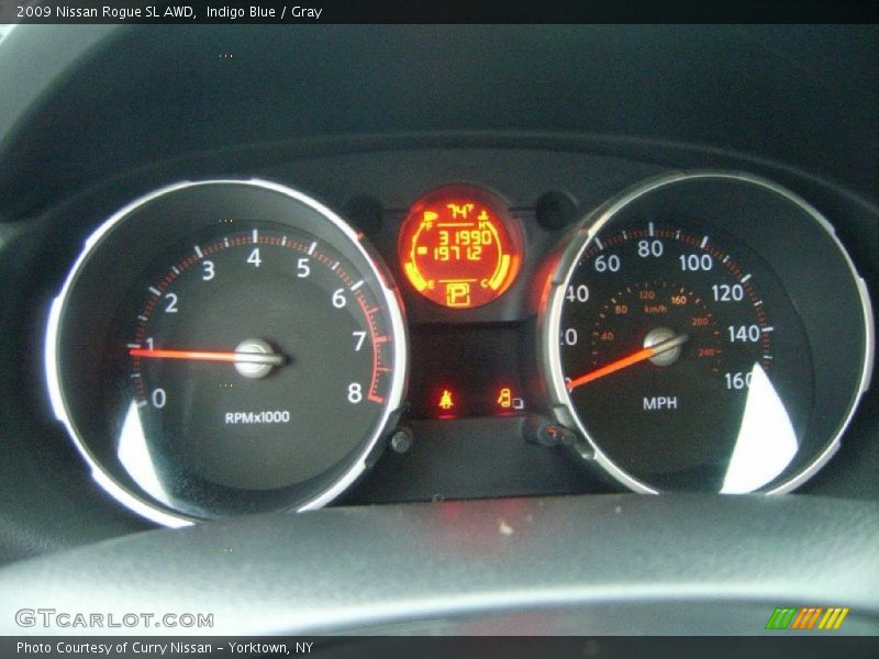 Indigo Blue / Gray 2009 Nissan Rogue SL AWD