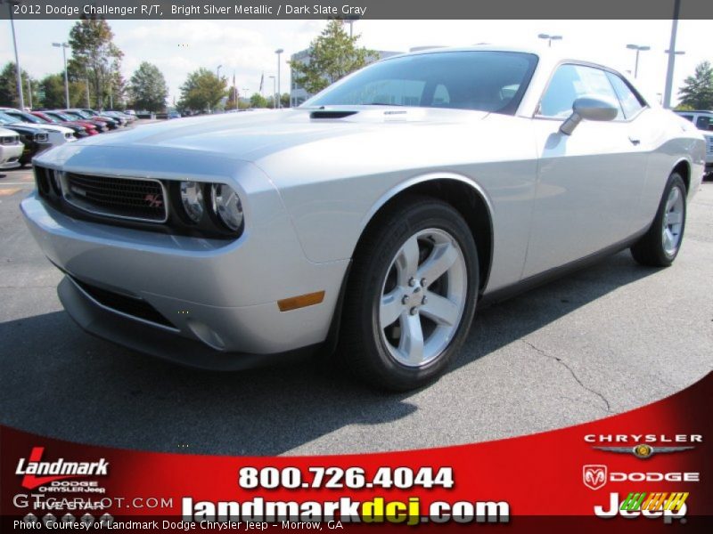 Bright Silver Metallic / Dark Slate Gray 2012 Dodge Challenger R/T