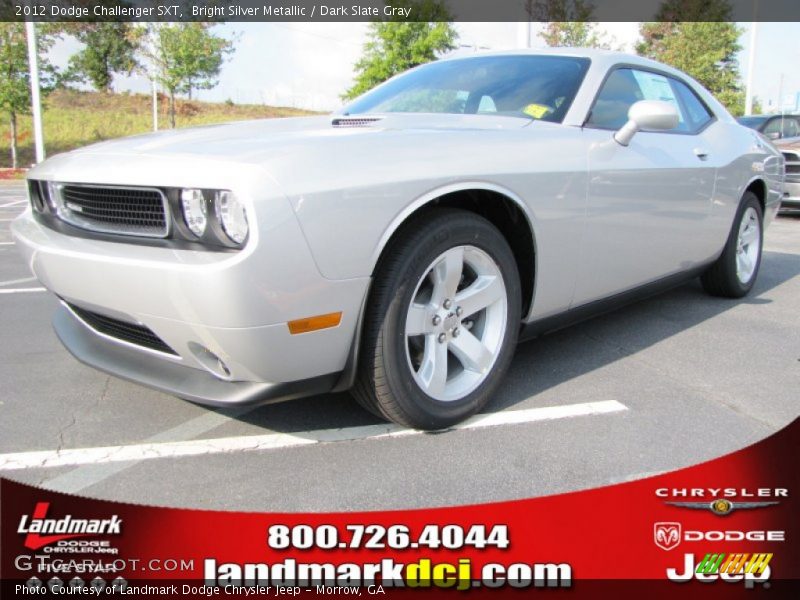 Bright Silver Metallic / Dark Slate Gray 2012 Dodge Challenger SXT