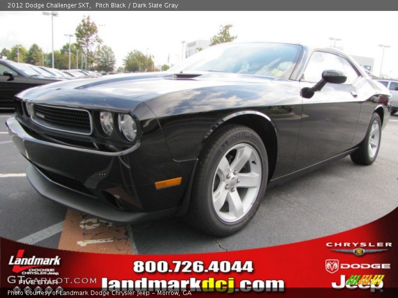 Pitch Black / Dark Slate Gray 2012 Dodge Challenger SXT