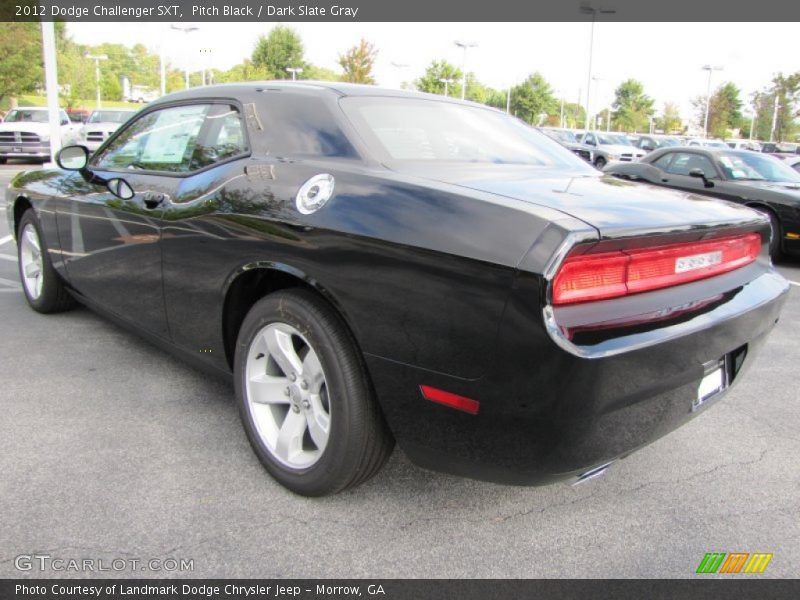 Pitch Black / Dark Slate Gray 2012 Dodge Challenger SXT