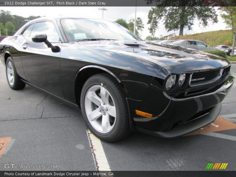 Pitch Black / Dark Slate Gray 2012 Dodge Challenger SXT