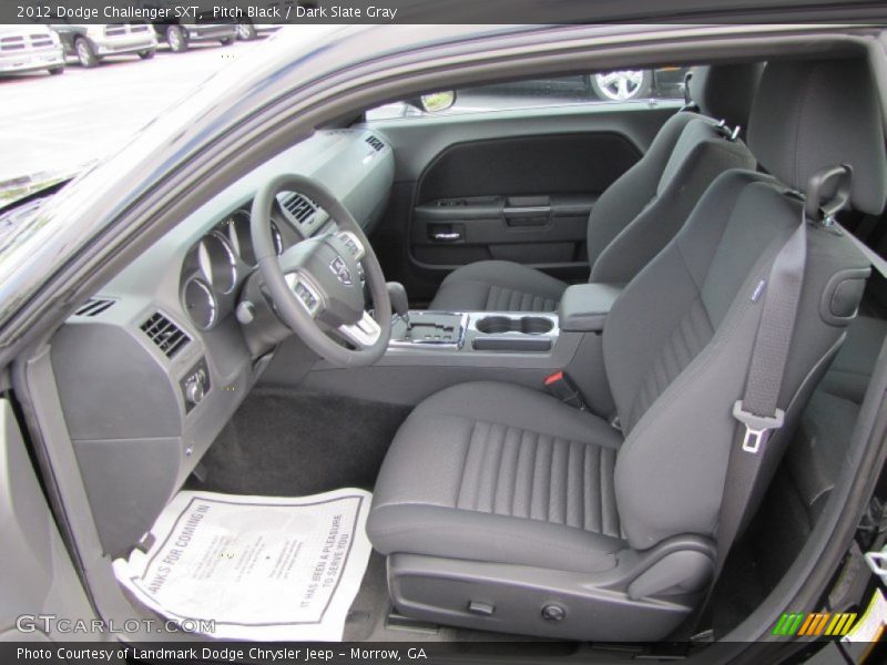 Pitch Black / Dark Slate Gray 2012 Dodge Challenger SXT