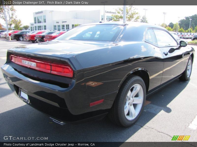 Pitch Black / Dark Slate Gray 2012 Dodge Challenger SXT