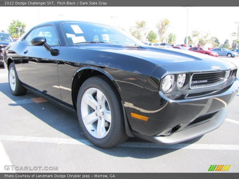 Pitch Black / Dark Slate Gray 2012 Dodge Challenger SXT