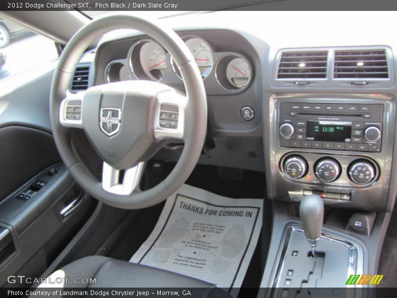 Pitch Black / Dark Slate Gray 2012 Dodge Challenger SXT