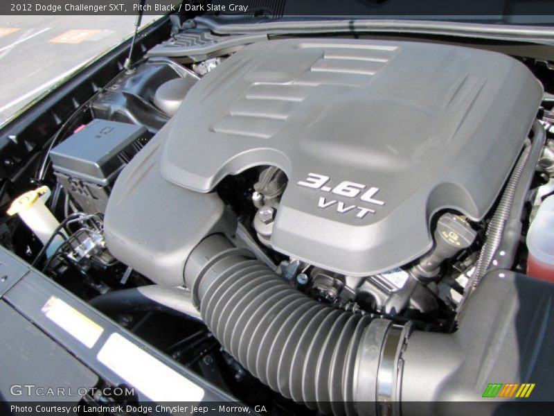 Pitch Black / Dark Slate Gray 2012 Dodge Challenger SXT