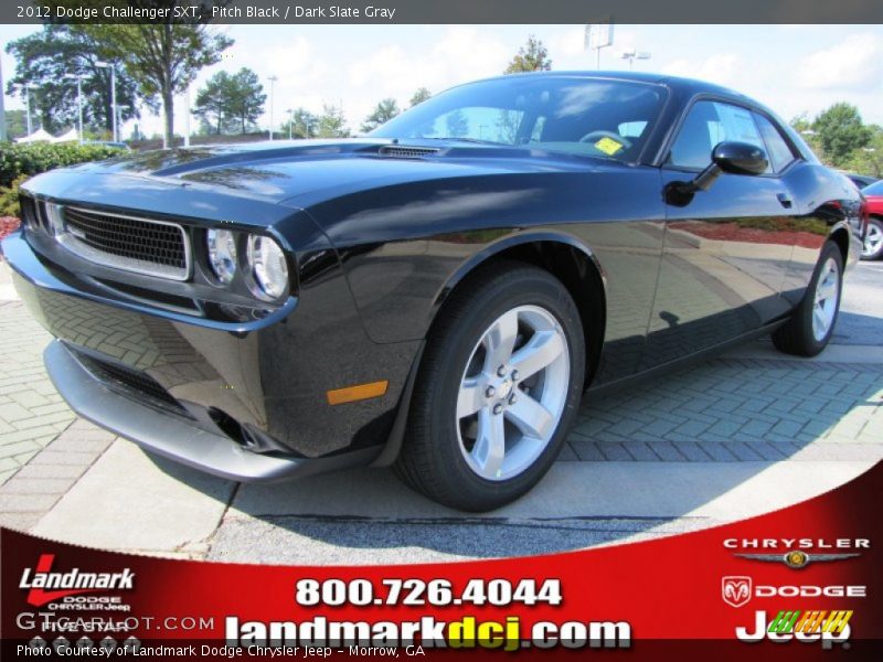 Pitch Black / Dark Slate Gray 2012 Dodge Challenger SXT