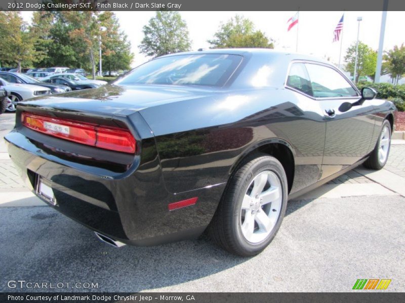 Pitch Black / Dark Slate Gray 2012 Dodge Challenger SXT