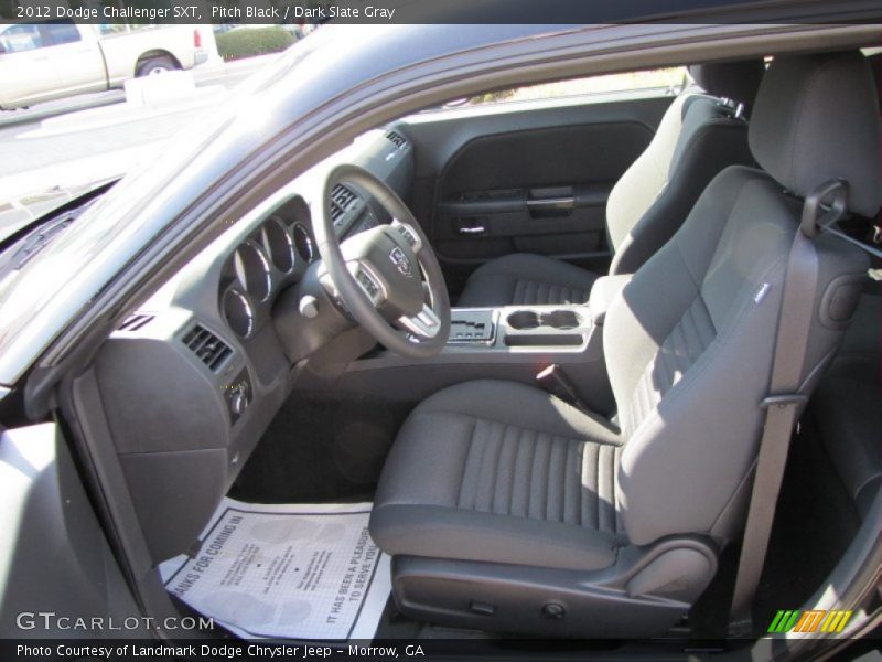 Pitch Black / Dark Slate Gray 2012 Dodge Challenger SXT