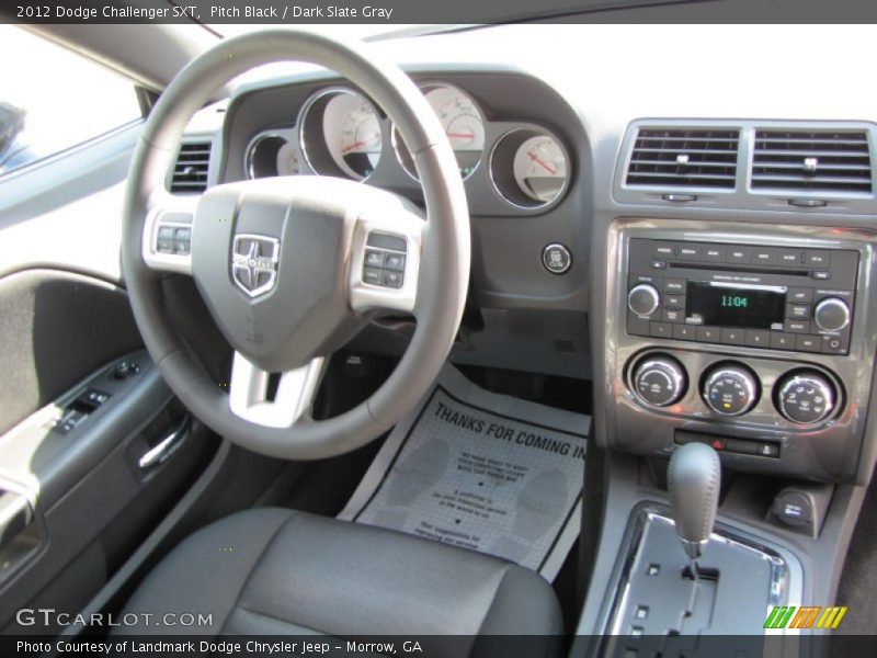 Pitch Black / Dark Slate Gray 2012 Dodge Challenger SXT