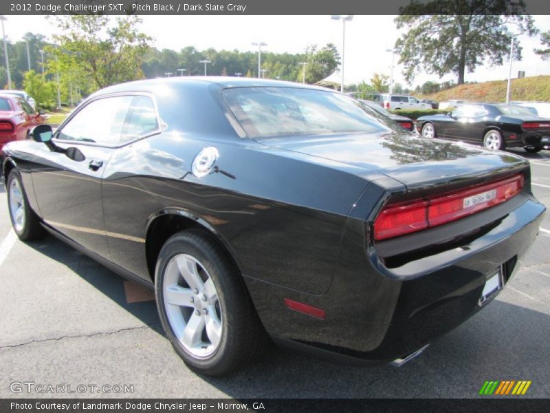 Pitch Black / Dark Slate Gray 2012 Dodge Challenger SXT