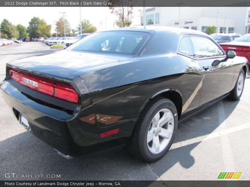 Pitch Black / Dark Slate Gray 2012 Dodge Challenger SXT