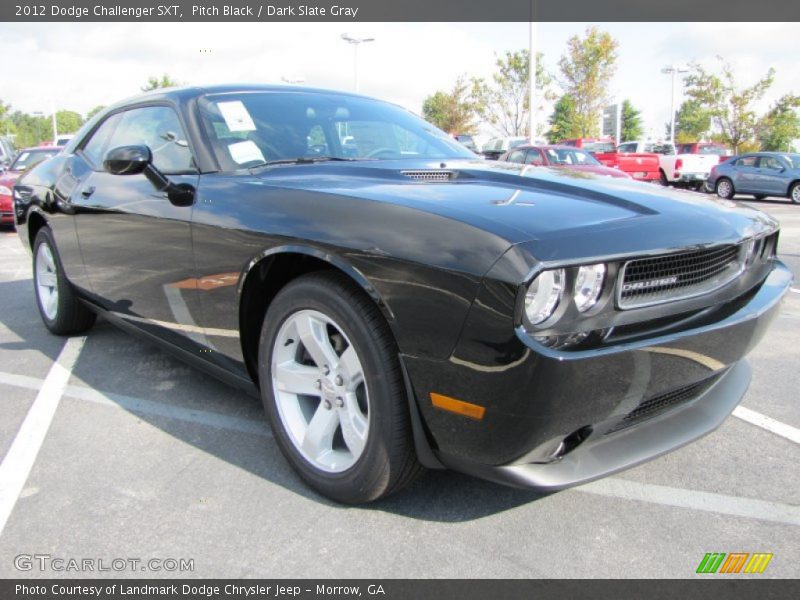 Pitch Black / Dark Slate Gray 2012 Dodge Challenger SXT