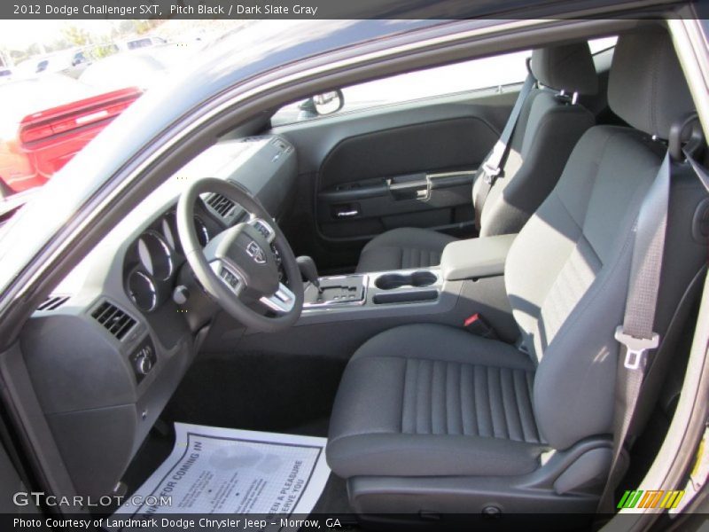 Pitch Black / Dark Slate Gray 2012 Dodge Challenger SXT