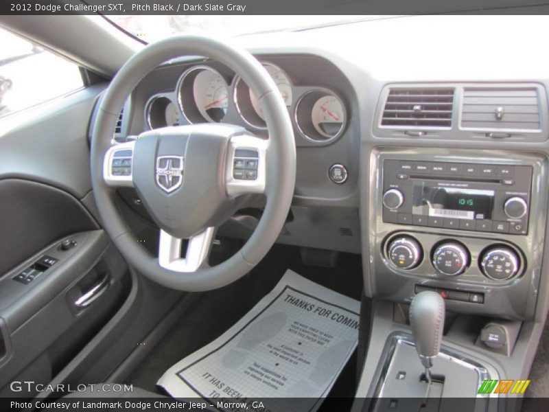 Pitch Black / Dark Slate Gray 2012 Dodge Challenger SXT