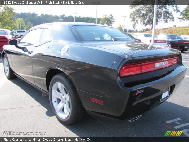 Pitch Black / Dark Slate Gray 2012 Dodge Challenger SXT