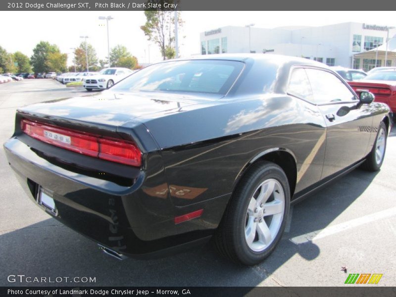 Pitch Black / Dark Slate Gray 2012 Dodge Challenger SXT
