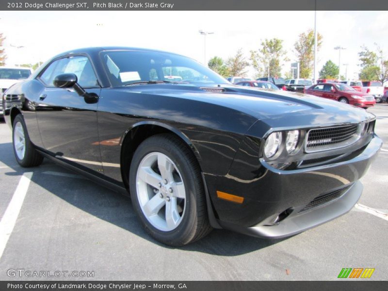 Pitch Black / Dark Slate Gray 2012 Dodge Challenger SXT