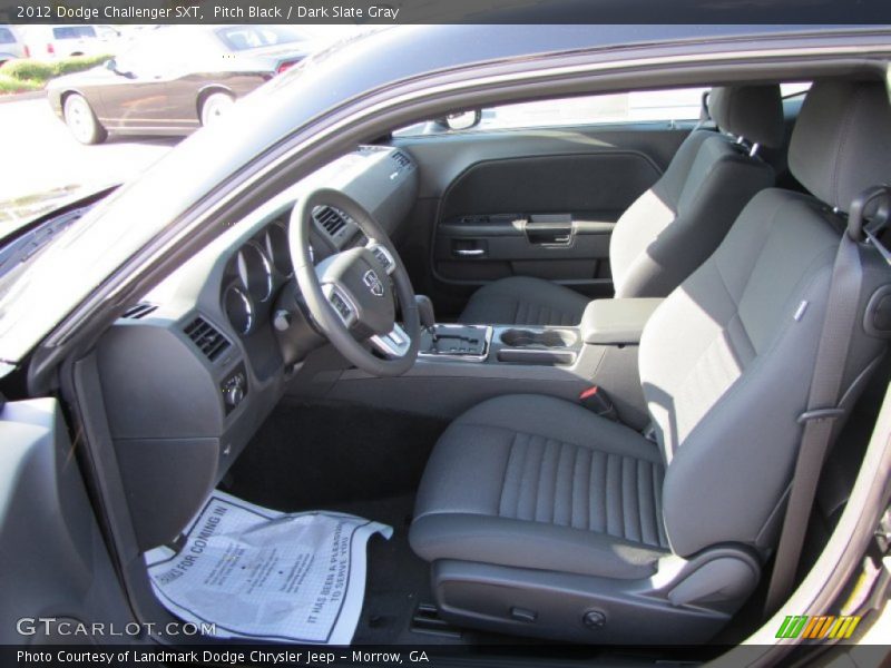Pitch Black / Dark Slate Gray 2012 Dodge Challenger SXT