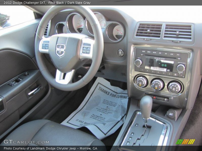 Pitch Black / Dark Slate Gray 2012 Dodge Challenger SXT