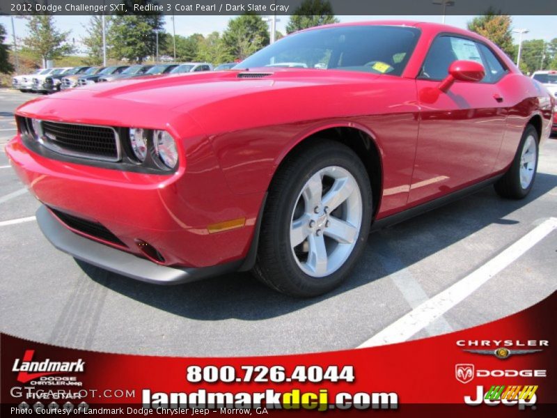 Redline 3 Coat Pearl / Dark Slate Gray 2012 Dodge Challenger SXT