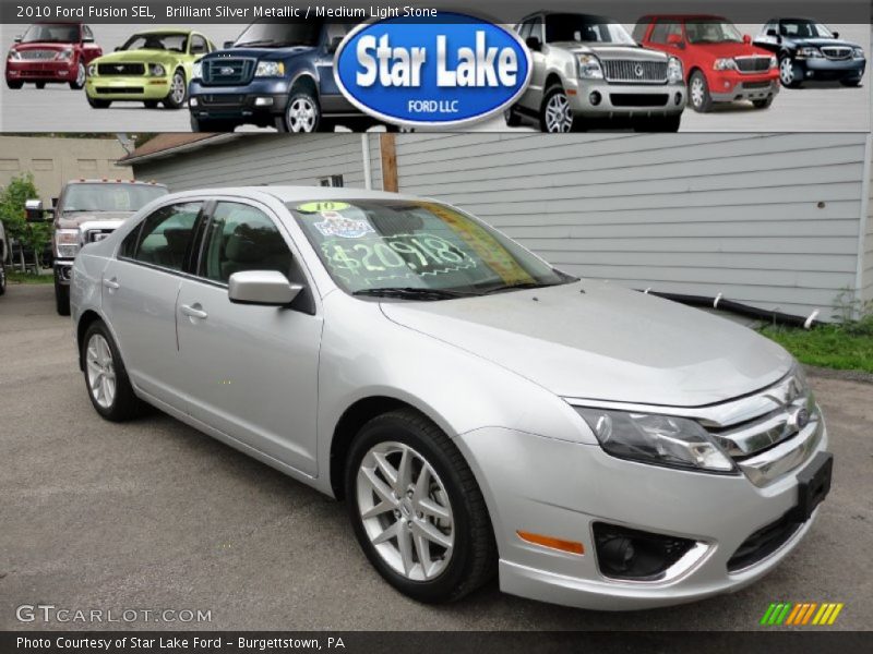 Brilliant Silver Metallic / Medium Light Stone 2010 Ford Fusion SEL