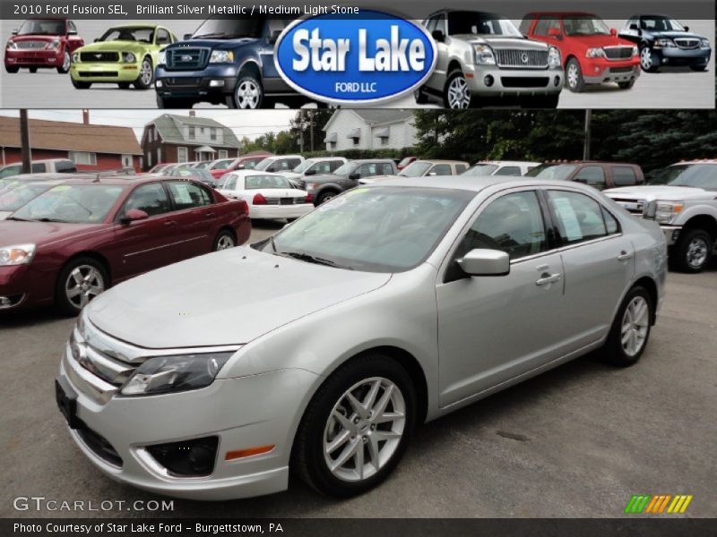Brilliant Silver Metallic / Medium Light Stone 2010 Ford Fusion SEL